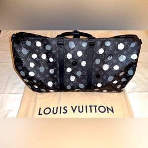 Brand new Louis Vuitton x Yayoi Kusama Baudouliere Keepall 55